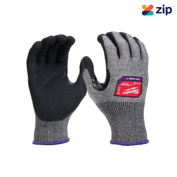 Milwaukee 48737014 - CUT F (7) High Dexterity Nitrile Dipped Gloves (XXL)